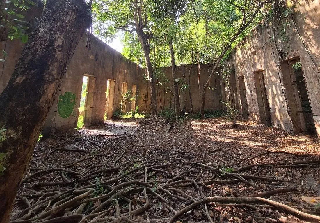 Interior das ruínas